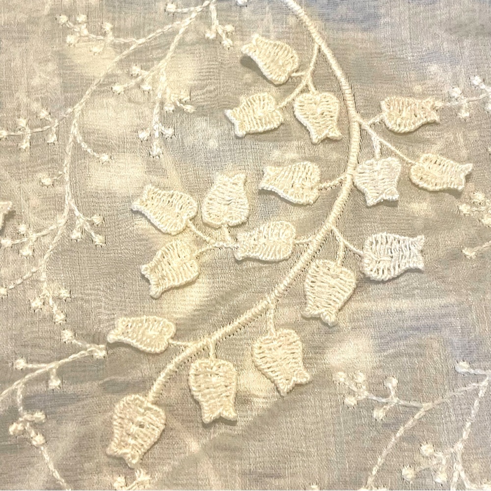 Pol Sheer Lace/Patchwork Button Down Oversized Bl… - image 8